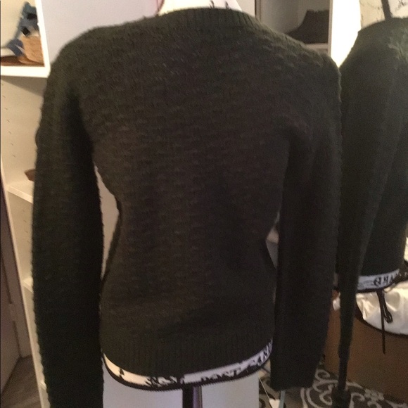 A.P.C. Army Green Lambs Wool Sweater S - Picture 4 of 6